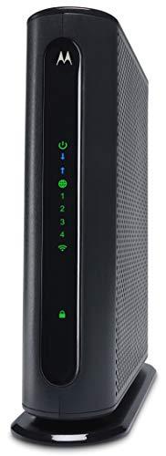 MOTOROLA MG7315 8x4 Cable Modem Plus N450 Single Band Wi-Fi Gigabit Router with Power Boost, 343 Mbps Maximum DOCSIS 3.0 - Approved by Comcast Xfinity, Cox, Charter Spectrum