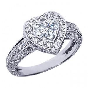 Sparkling and Affordable Heart Shaped Engagement Rings