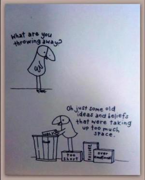 throwing away 7 Stages of Diet Grief