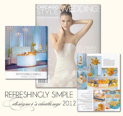 ChicagoStyle Weddings Designers Challenge 2012: Refreshingly Simple