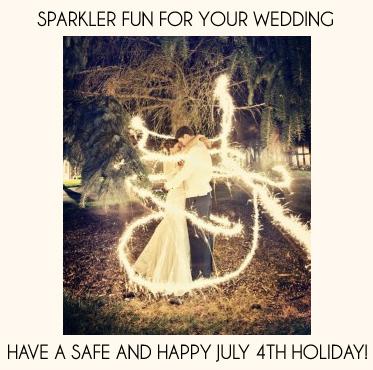 Fun With Wedding Sparklers