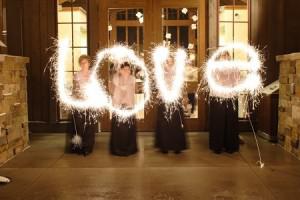 Fun With Wedding Sparklers