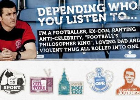 ‘Football’s philosopher king’ Joey Barton launches his own website and it’s pretty damn good
