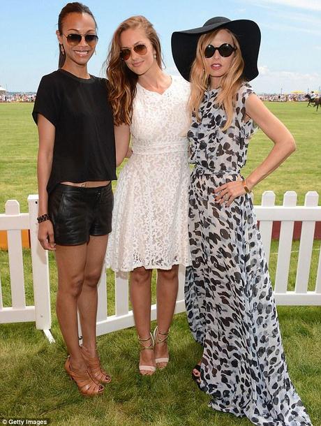 Zoe Saldana at the fifth Annual Veuve Clicquot Polo Classic