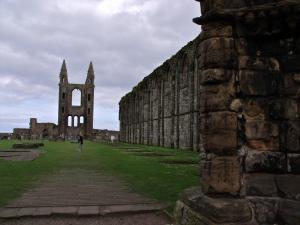 The ruins of St Andrews Cathedral