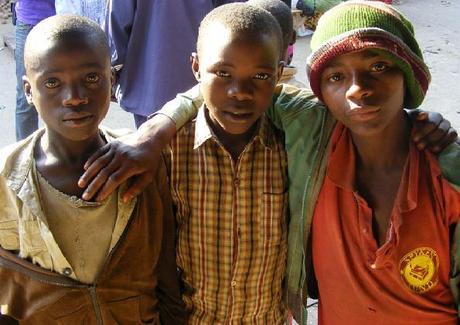 Boys in Musanze market, Rwanda