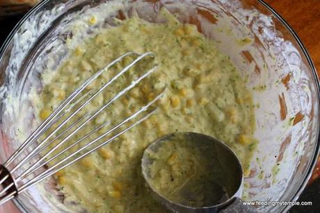 Corn and Zucchini Cakes