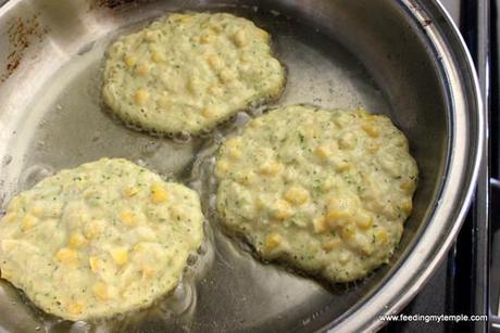 Corn and Zucchini Cakes