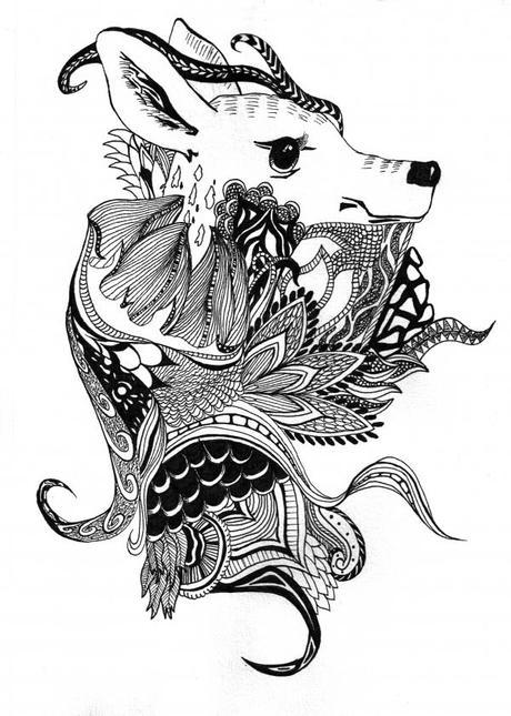 ink_deer Alexis Kadonsky – Inking Animals