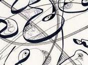 Abstract Drawing Black White