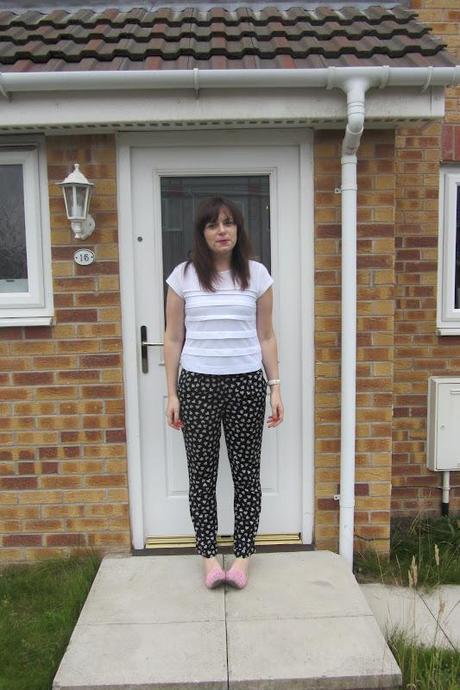 OOTD||  Primark heart print trousers