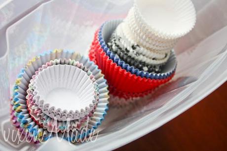 Cupcake Liner Storage