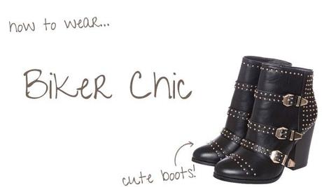 studded black ankle boots