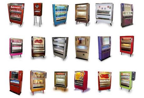 Different Art-O-Mat vending machines
