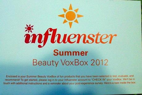 Influenster Summer VoxBox 2012