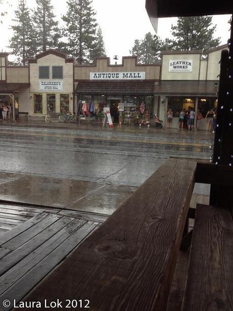 pouring rain closed the show early