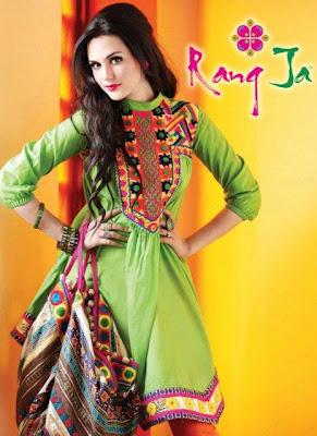 Rang Ja Colors of Eid Women Exclusive Dresses Collection 2012