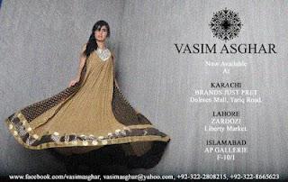 Vasim Asghar Eid Dresses for ladies 2012