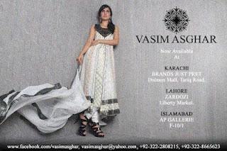 Vasim Asghar Eid Dresses for ladies 2012