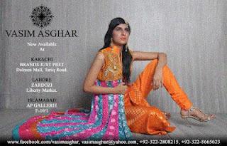 Vasim Asghar Eid Dresses for ladies 2012