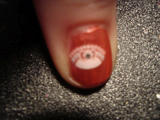 I use pure ice in china girl then applied these nail deca...