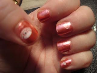I use pure ice in china girl then applied these nail deca...
