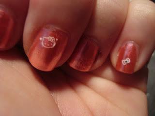 I use pure ice in china girl then applied these nail deca...