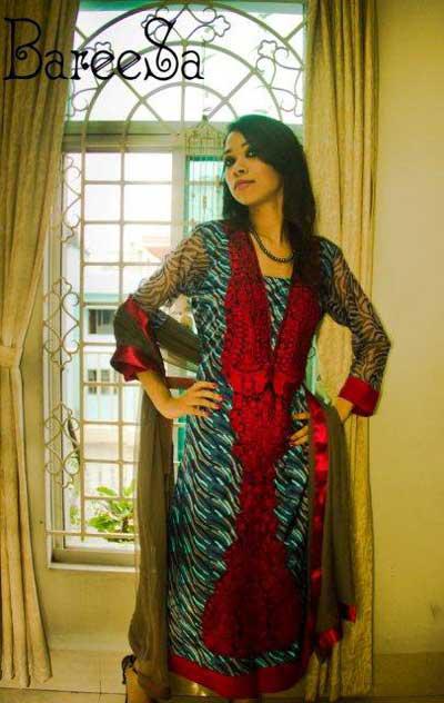 Bareesa Fashion Eid Collection 2012 for Women with Vivacious and Panache Prints