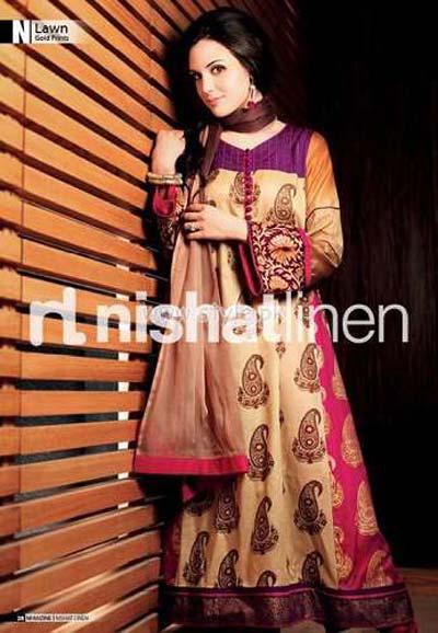 Summer Festive Collection 2012 by Nishat Linen with Awe-Inspiring and Decorous Contrives