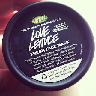 Lush fresk mask in Love Lettuce