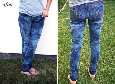 DIY // Tie dye jeans