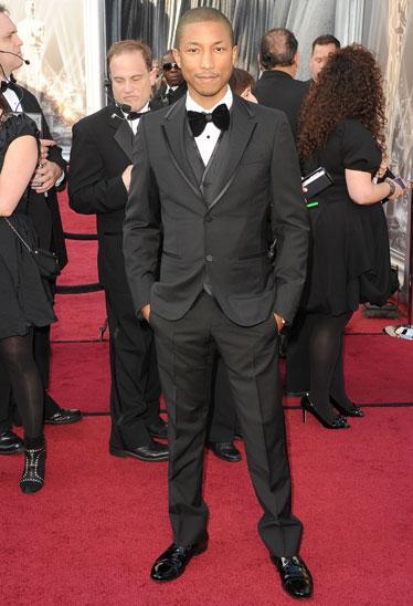 Pharell Williams Oscars 2012, oscars, 2012, academy awards, best dressed