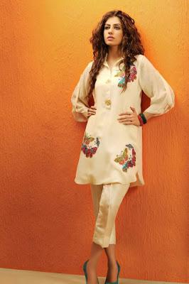 Shirin Hassan Eid Collection 2012 Silk Long Shirts, Tunics