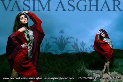 Stylish Eid Dresses Collection By Vasim Asghar For Women 2012