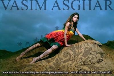 Stylish Eid Dresses Collection By Vasim Asghar For Women 2012