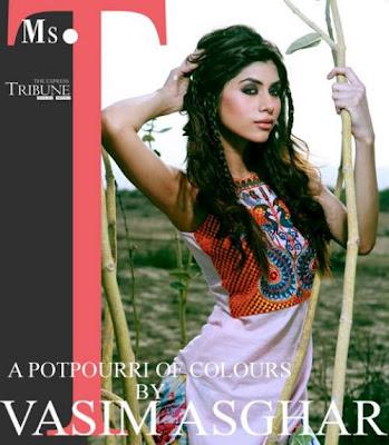 Stylish Eid Dresses Collection By Vasim Asghar For Women 2012