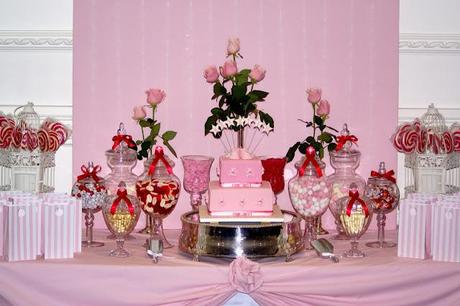 A Pink and White Christening with a splash of Red by The Inspired Occasion