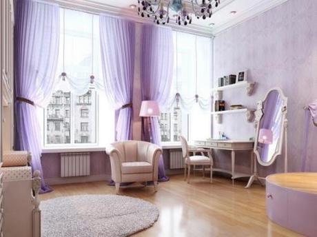 Interior Design Living Room Purple