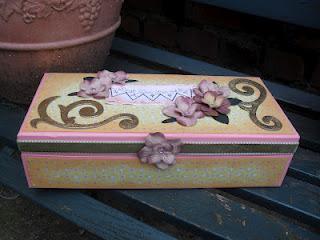 Decorated gift box & card