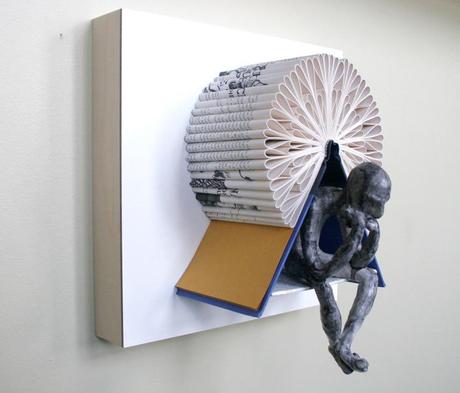Daniel Lai, “Kenjio” Book Sculptures