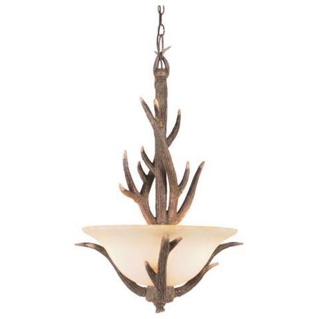 Rustic Antler Replica Deer Antler Pendant Light