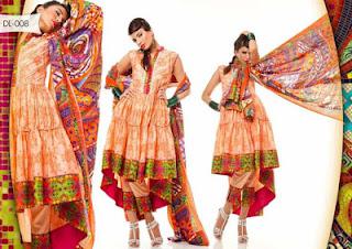 Al Hamra Textile Daisy Laurel Lawn New Eid Collection 2012
