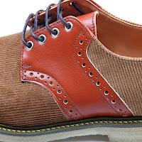 Country (Or City) Gents Wear Corduroy:  Mark McNairy Corduroy Saddle Shoe