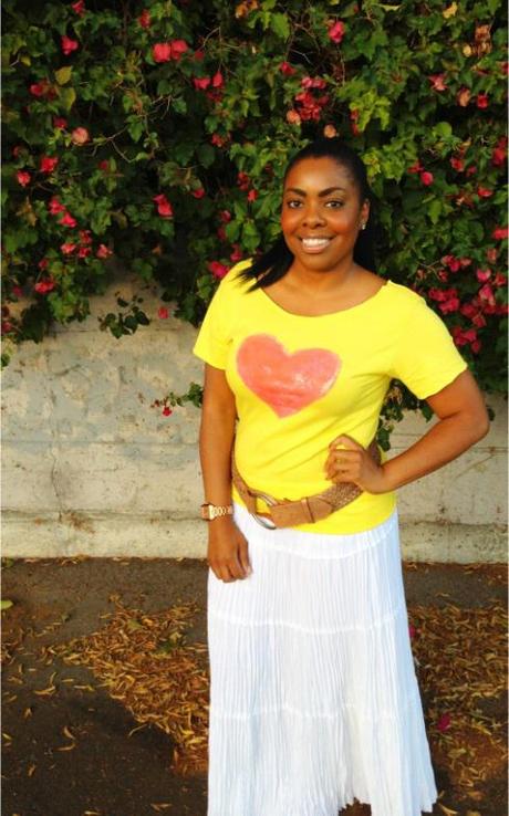 DIY: The Pink Heart T-shirt