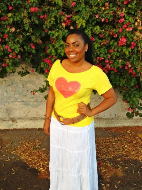 DIY: The Pink Heart T-shirt