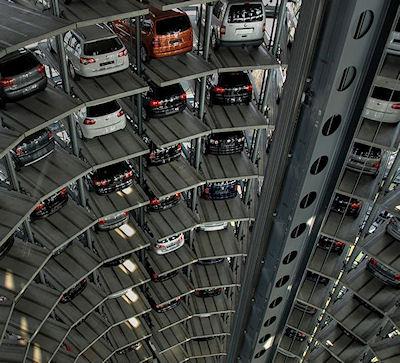 Insane Volkswagen Glass Car Silos In Germany