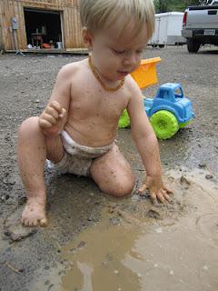 Wordless Wednesday - Playing in the Mud