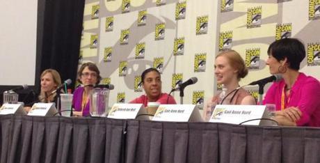 Deborah Ann Woll and Angela Robinson at Comic Con Girls Gone Genre
