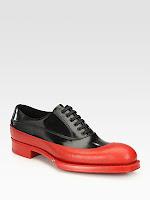 Brains and Beauty: Prada Rubber Dipped Lace-up