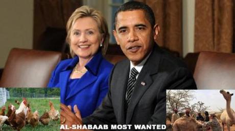 Clinton & Obama with their respective bounties